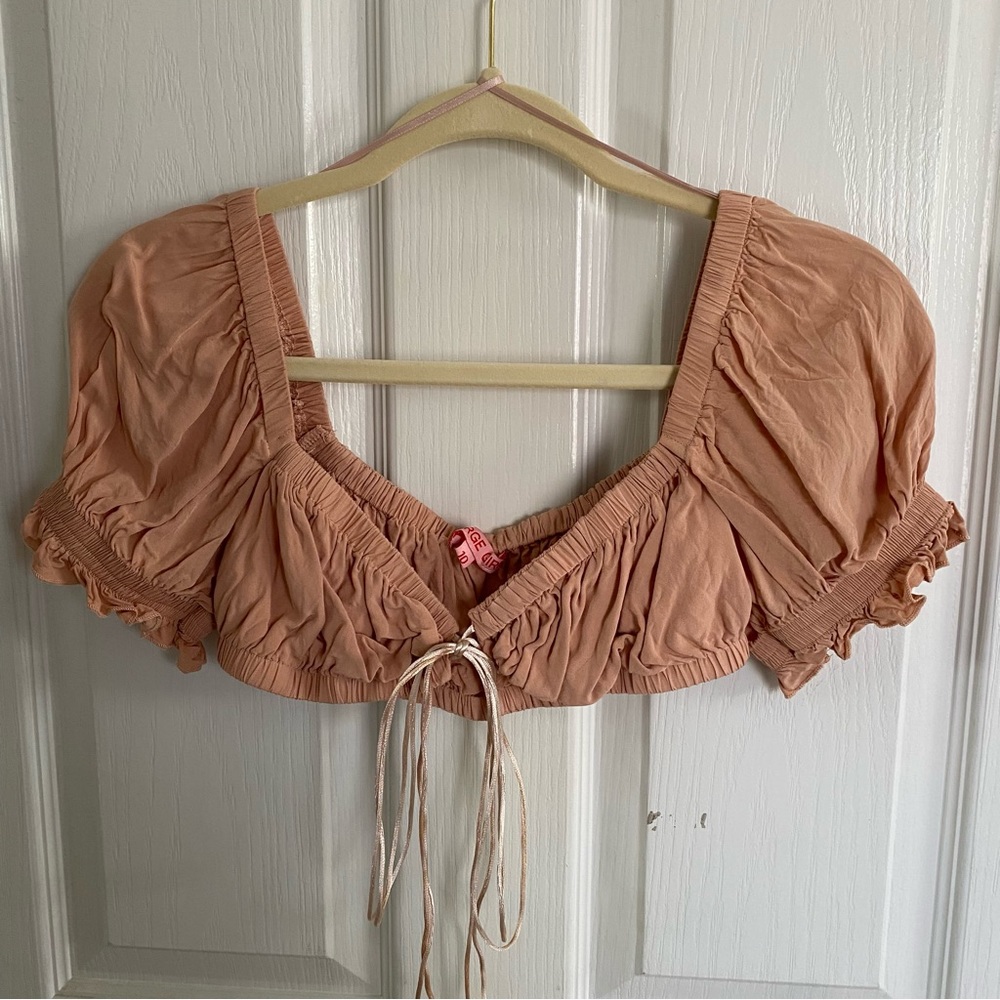 Pink crop top